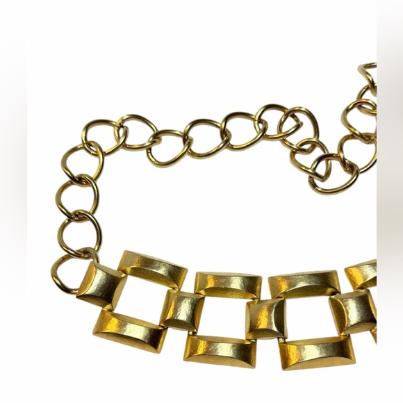 Vintage Goldtone Belt with Square Links - Picture 3 of 5